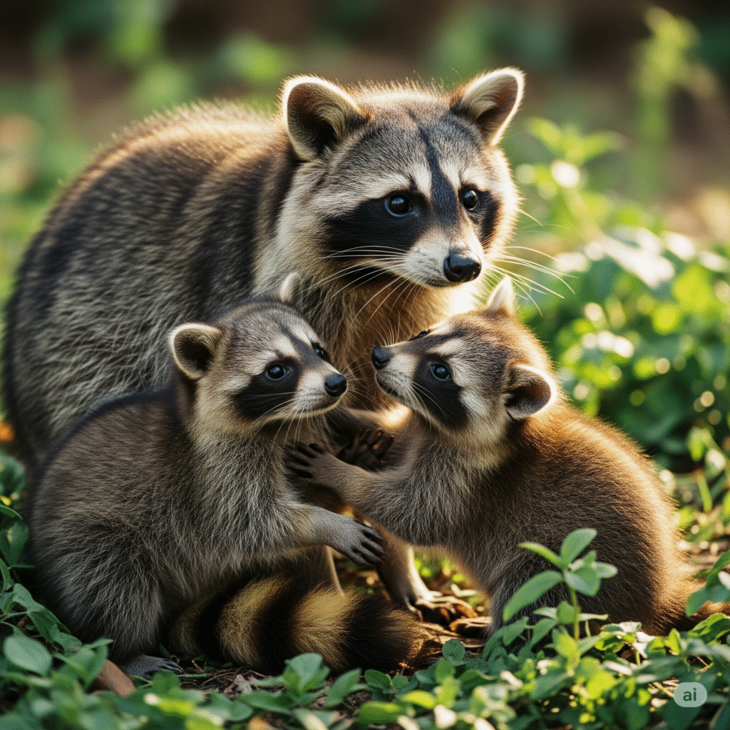 Raccoon Family Size