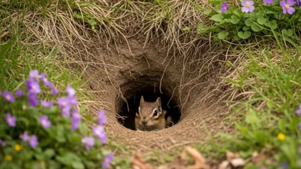 Chipmunk Burrows