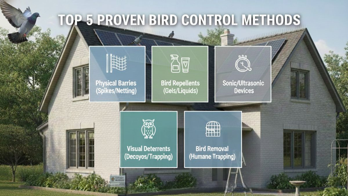 Top 5 Proven Bird Control Methods for Homeowners