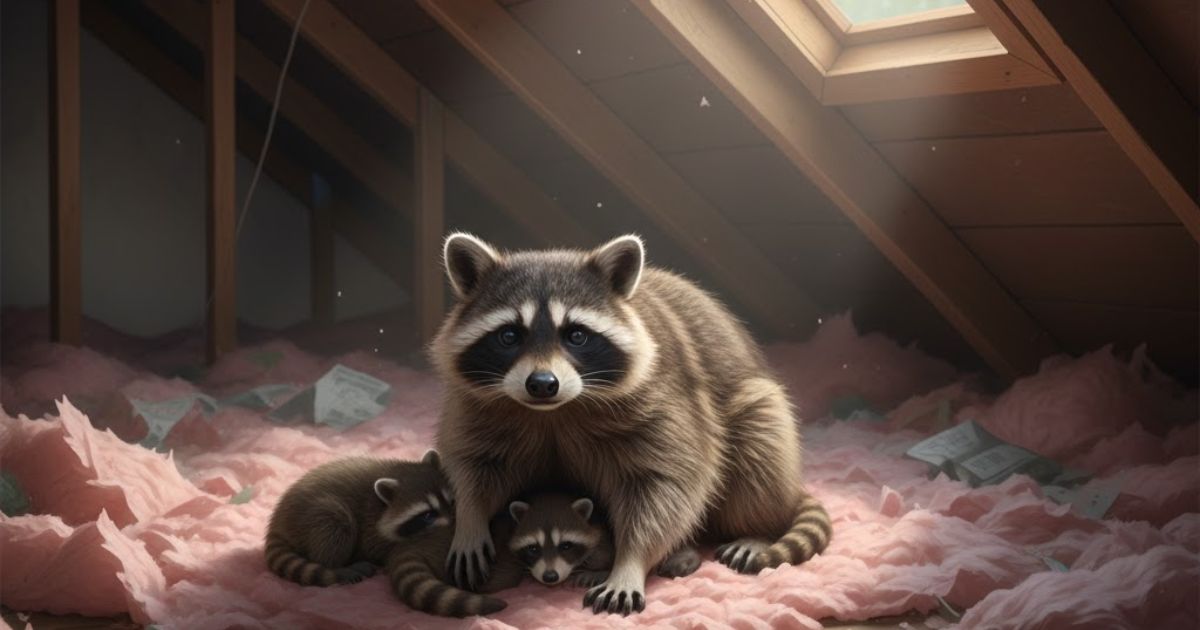 Signs a Mother Raccoon Gave Birth in Your Attic