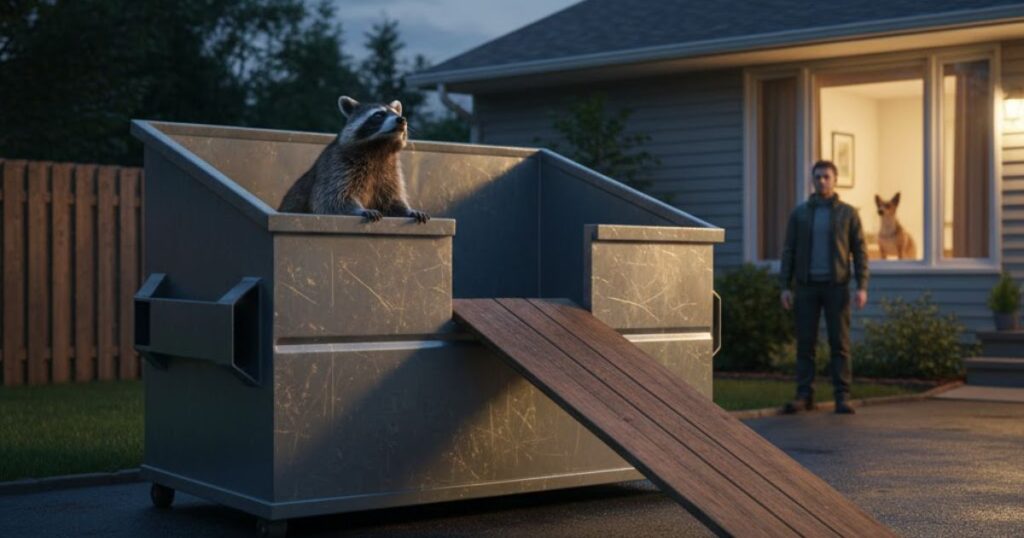What to Do If a Raccoon Is Stuck in a Dumpster or Garage