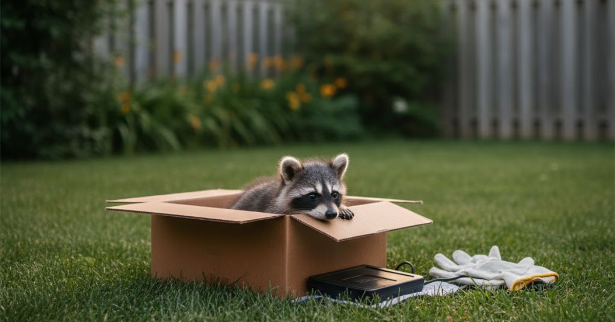 What to do if you find a baby raccoon on the ground