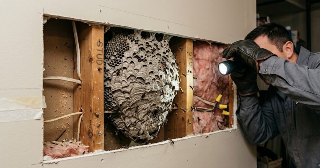 Wasp Nest in Wall Cavity: Detection, Treatment & Removal Guide