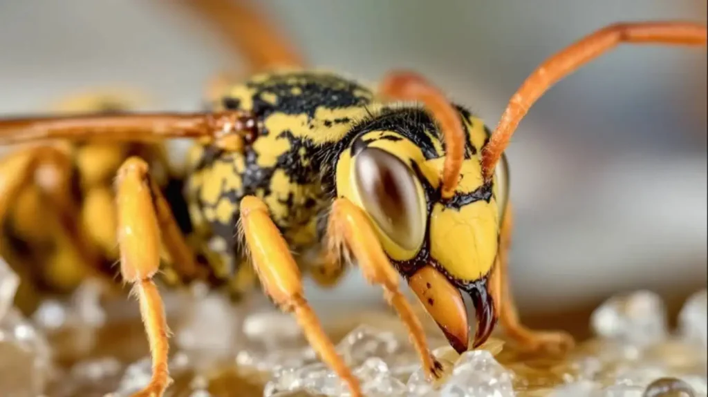 Close-up of wasp