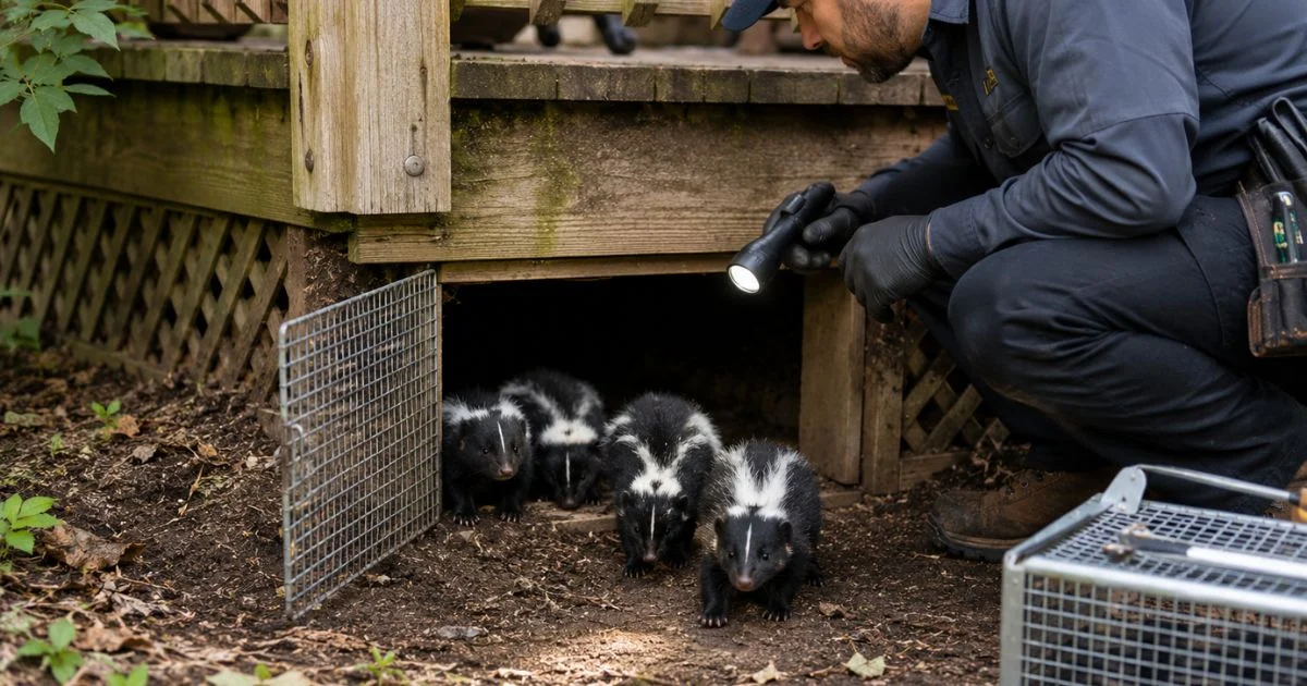 What to do when you need help with baby skunk removal