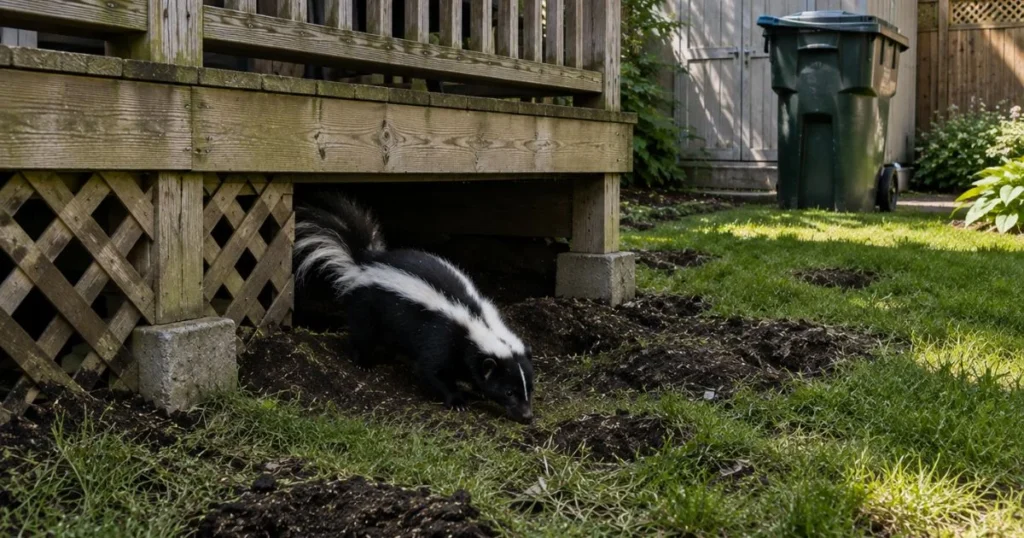 Why Do Skunk Like Living Under My Shed or Deck