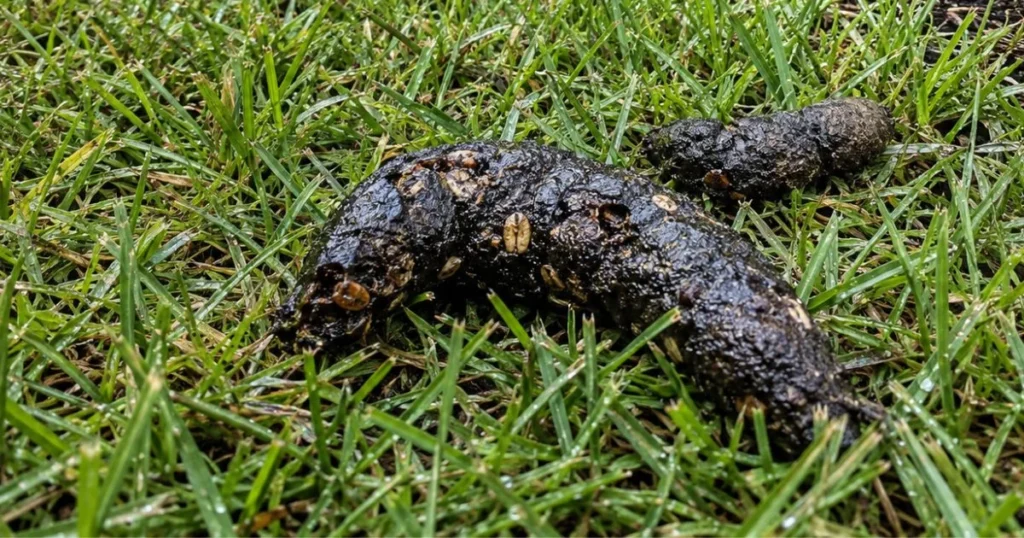what do skunks poop look like​